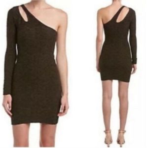 BCBGeneration Brown One ShoulderBodycon Dress